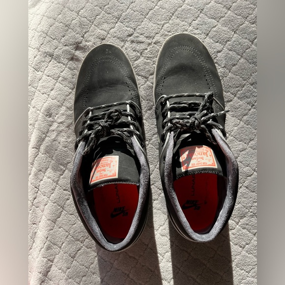 Nike Skateboarding Stefan Janoski Chukka Shoes Mens 10.5 US Black and Gray - Picture 13 of 16